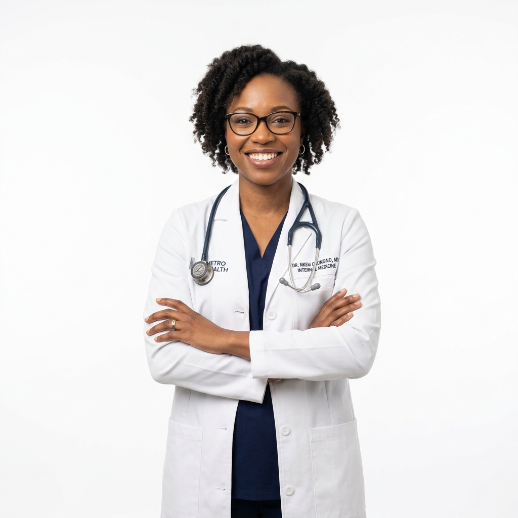 Smiling female doctor